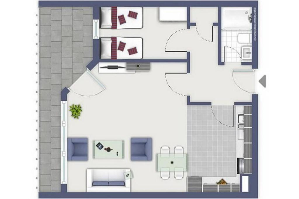 Strandhotel Wohnung 43 达默 外观 照片